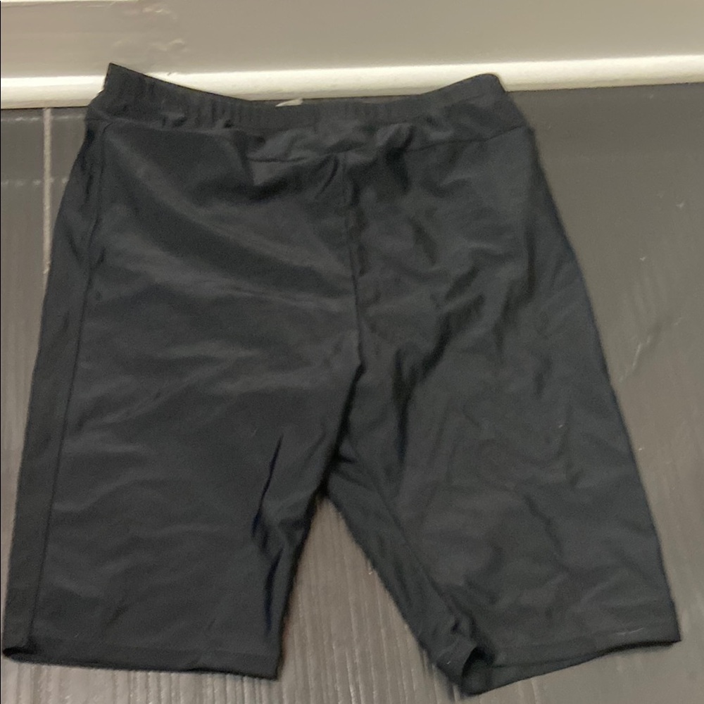 Women’s Black swim Shorts with built in bikini liner
